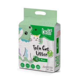 Belif Tofu Cat Litter with Bio Enzyme, Mint Scented 2.8kg/7L