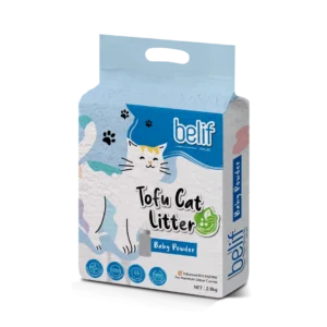 Belif Tofu Cat Litter with Bio Enzyme, Baby Powder Scented 2.8kg/7L