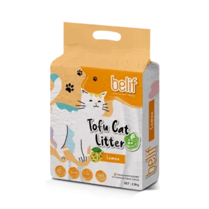 Belif Tofu Cat Litter with Bio Enzyme, Lemon Scented 2.8kg/7L