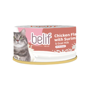 Belif Chicken Flakes & Surimi with Goat Milk 80g
