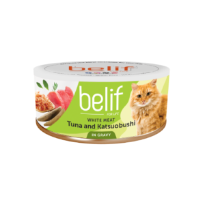 Belif White Meat Tuna and Katsuobushi in Savory Gravy 80g