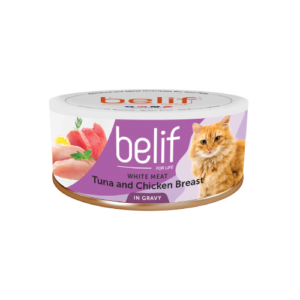 Belif White Meat Tuna and Chicken Breast in Savory Gravy 80g